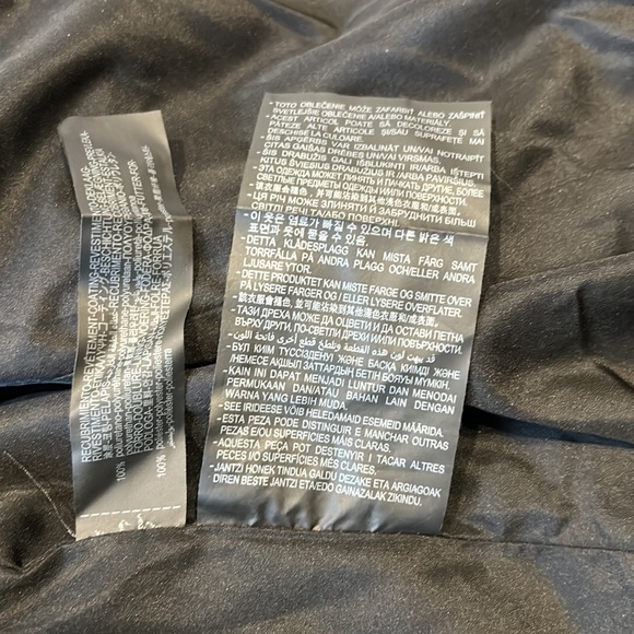 Zara NWOT Faux Leather Motto Jacket size S - Picture 9 of 11